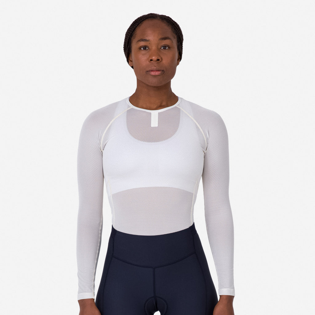 Women's Lightweight Base Layer - Long Sleeve - White / White