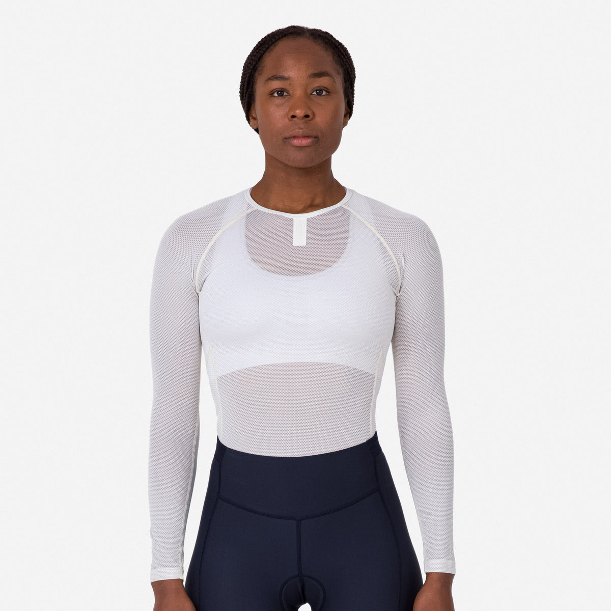 Women's Lightweight Base Layer - Long Sleeve - White / White