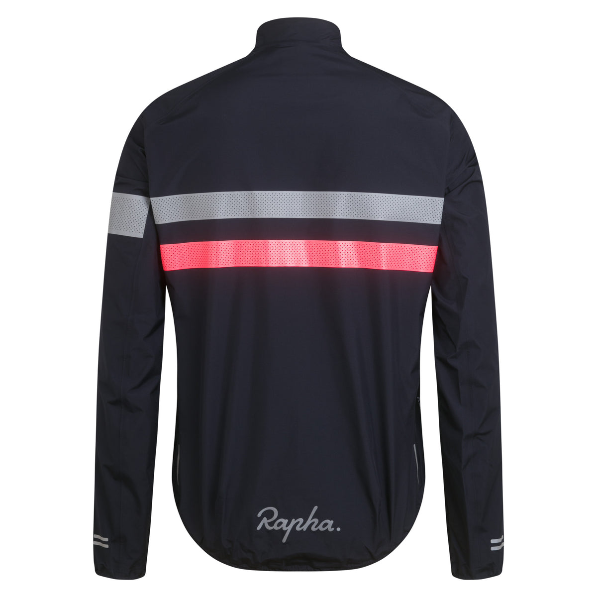 Men's Brevet Gore-Tex Rain Jacket - Dark Navy/High-Vis Pink/White
