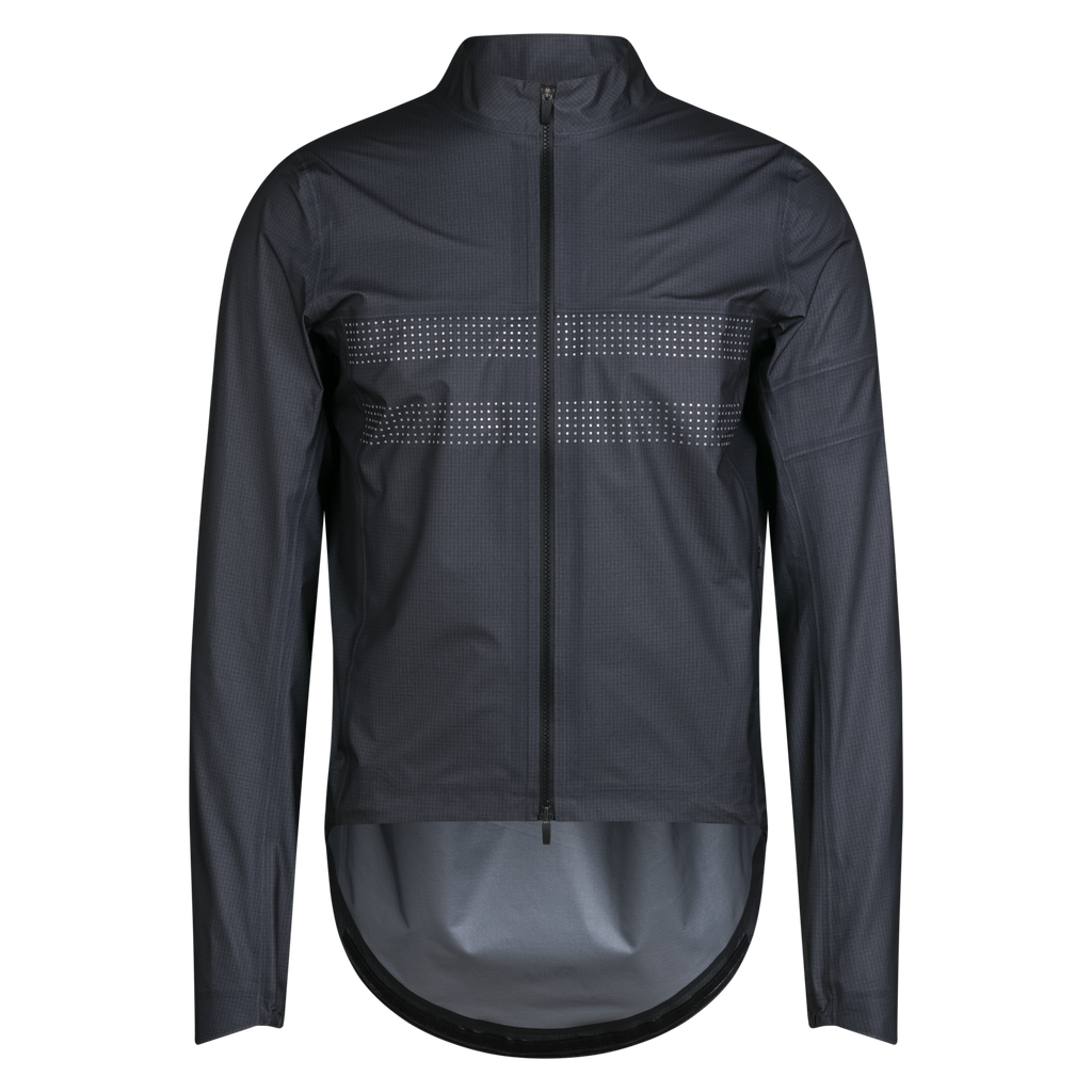 Men's Brevet Gore-Tex Rain Jacket - Black/Silver Reflective