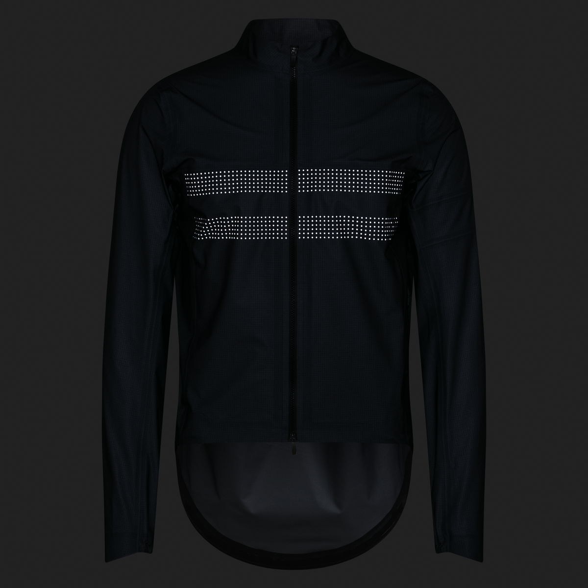 Men's Brevet Gore-Tex Rain Jacket - Black/Silver Reflective