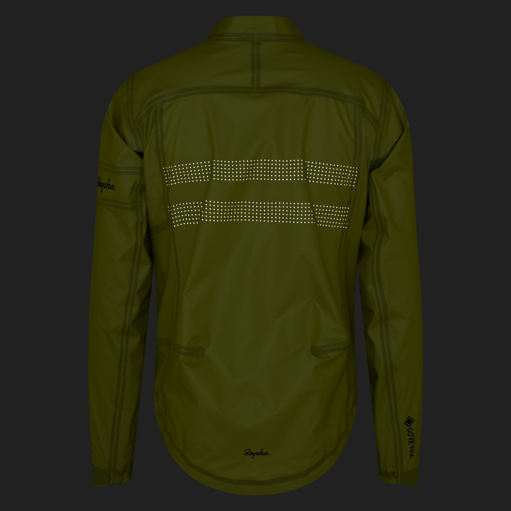 Men's Brevet Gore-Tex Rain Jacket - Chartreuse/Black