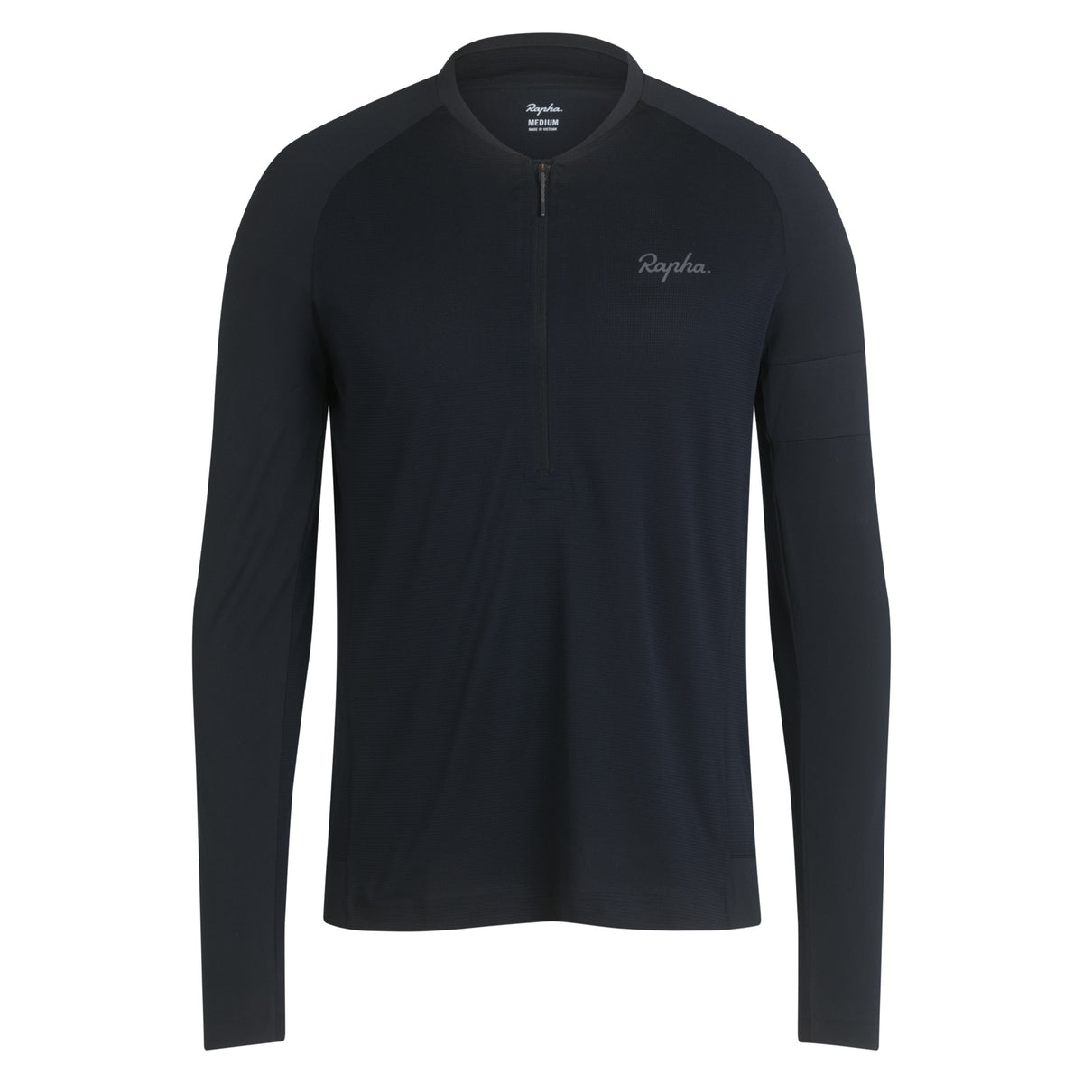 Men's Explore Long Sleeve Zip Neck Tech T-shirt - Black/Black