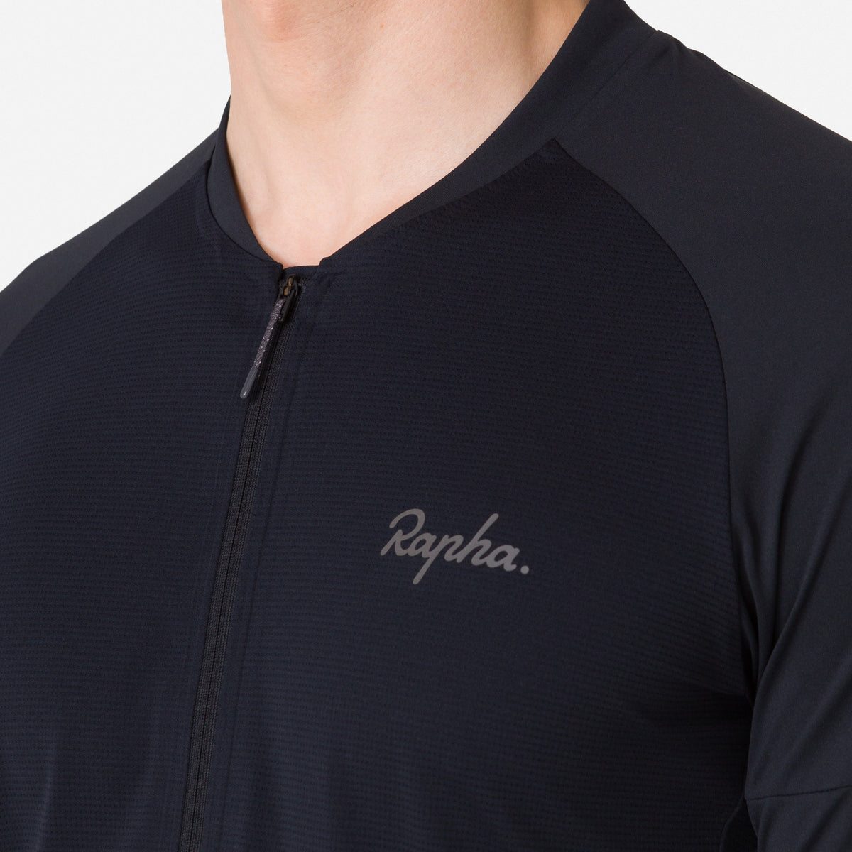 Men's Explore Long Sleeve Zip Neck Tech T-shirt - Black/Black