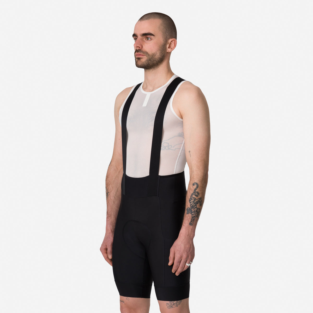 Men's Brevet Element Cargo Bib Shorts - Black/Black