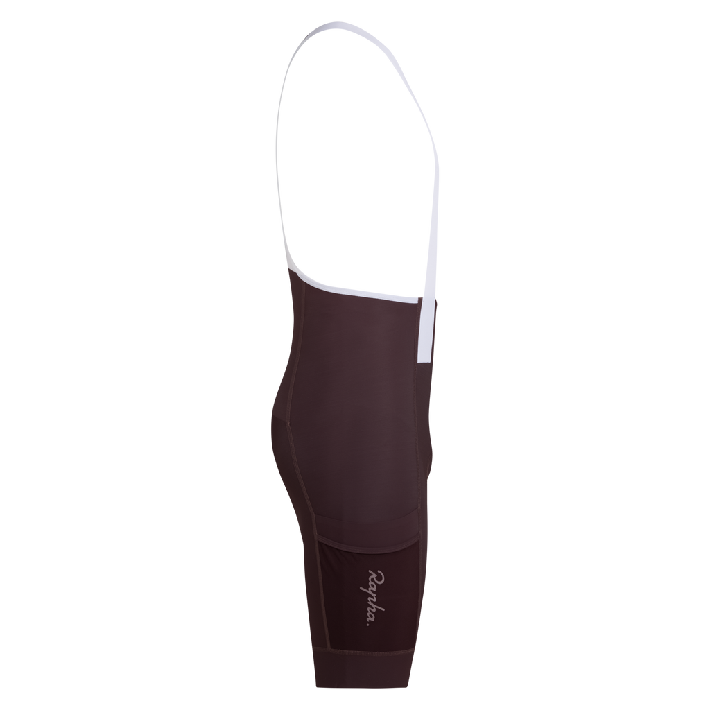 Men's Brevet Element Cargo Bib Shorts - Chocolate/White