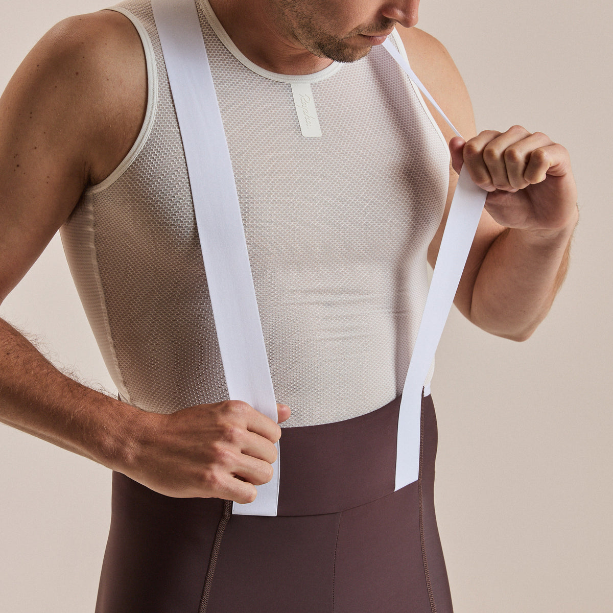 Men's Brevet Element Cargo Bib Shorts - Chocolate/White