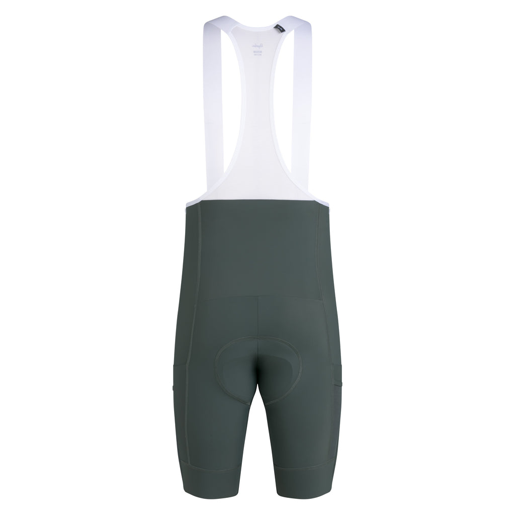 Men's Brevet Element Cargo Bib Shorts - Onyx/White