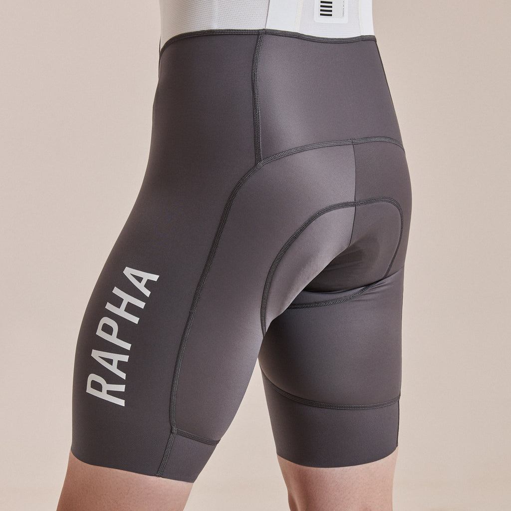 Men's Pro Team Bib Shorts III - Regular - Dark Grey/White