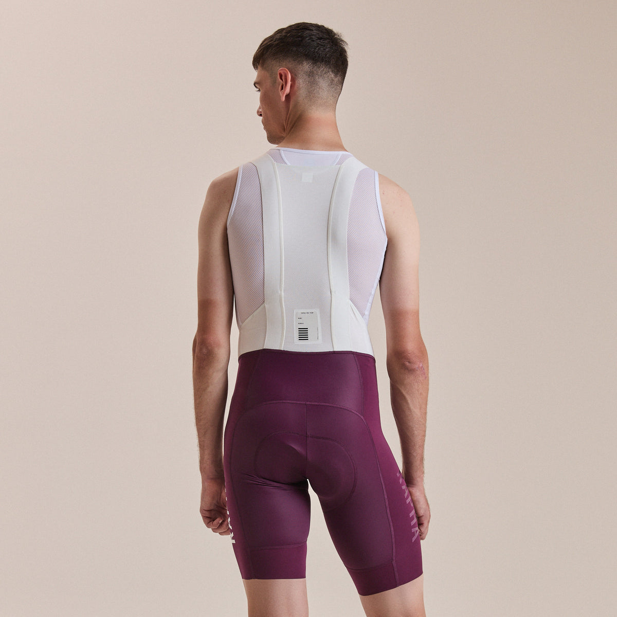 Men's Pro Team Bib Shorts III - Regular - Plum/White