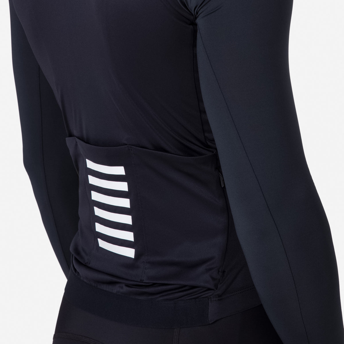 Men's Pro Team Long Sleeve Lightweight Jersey - True Black