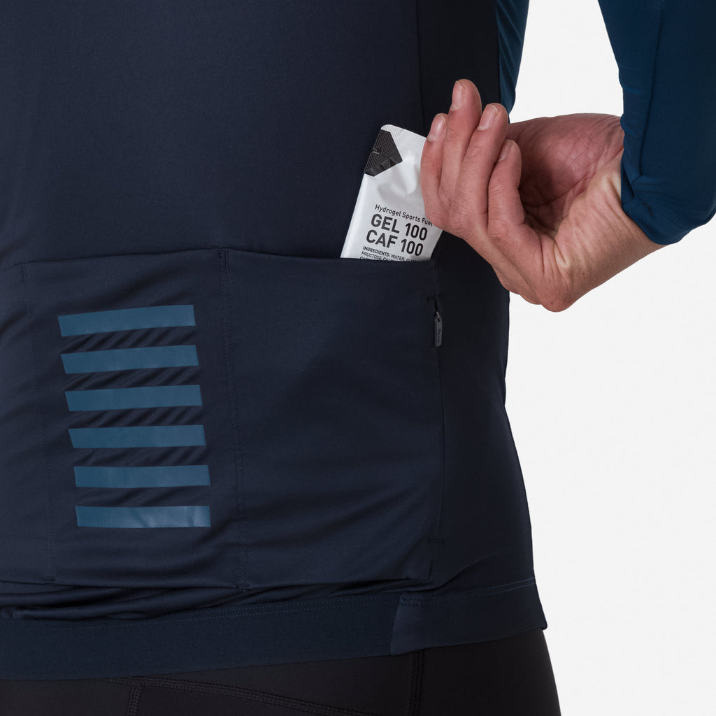 Men's Pro Team Long Sleeve Lightweight Jersey - Titan/Carbon
