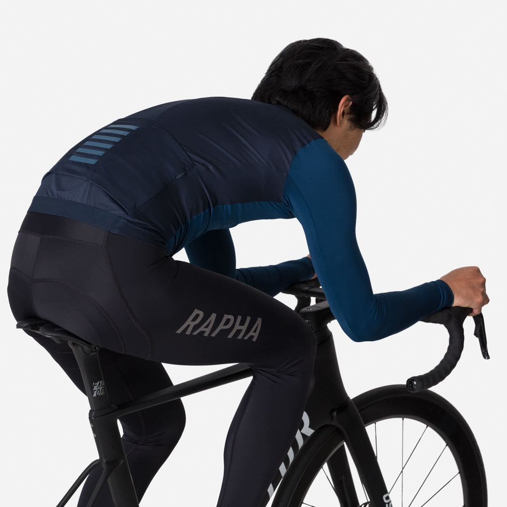Men's Pro Team Long Sleeve Lightweight Jersey - Titan/Carbon
