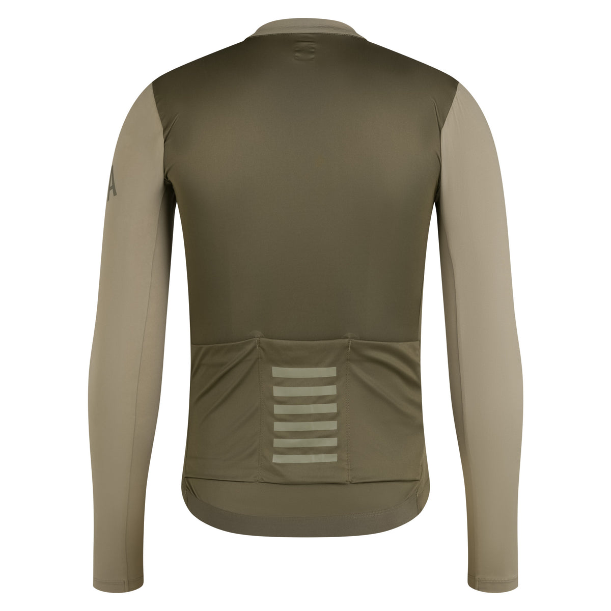 Men's Pro Team Long Sleeve Lightweight Jersey - Khaki/Moss Green