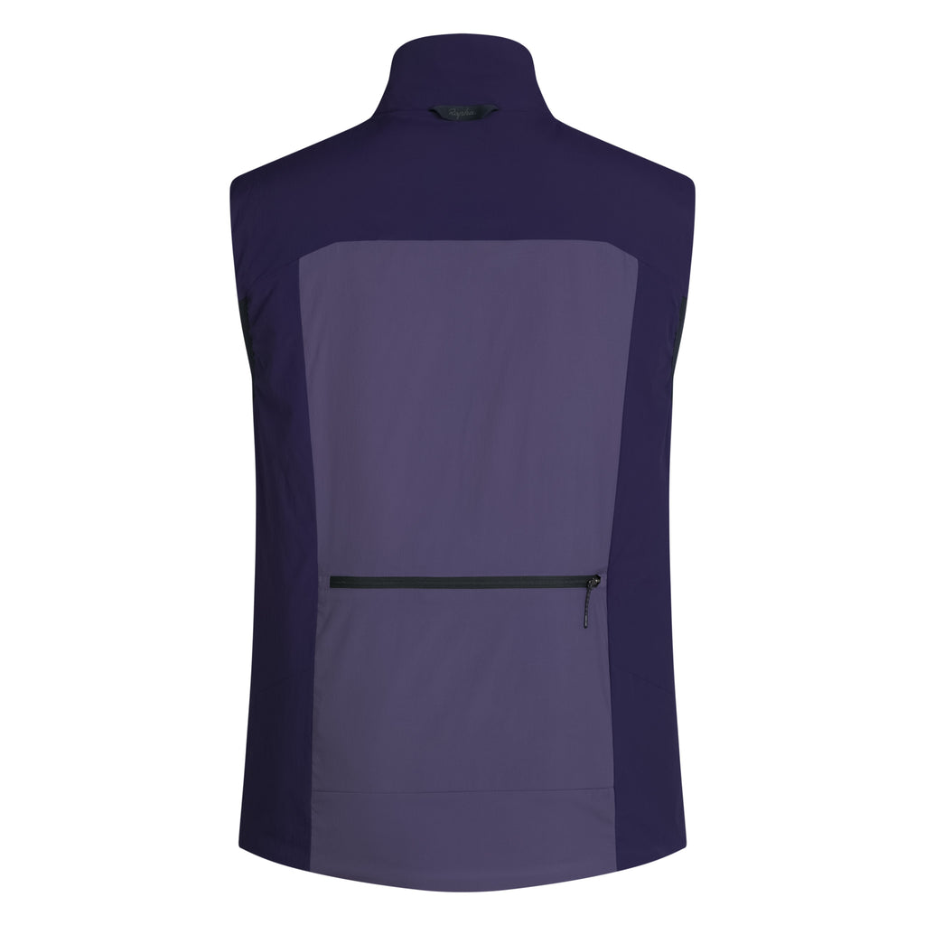 Men's Explore Insulated Gilet - Navy Purple/Grey Purple