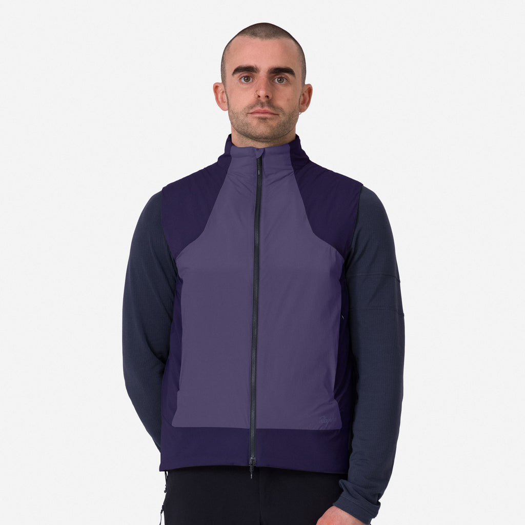 Men's Explore Insulated Gilet - Navy Purple/Grey Purple