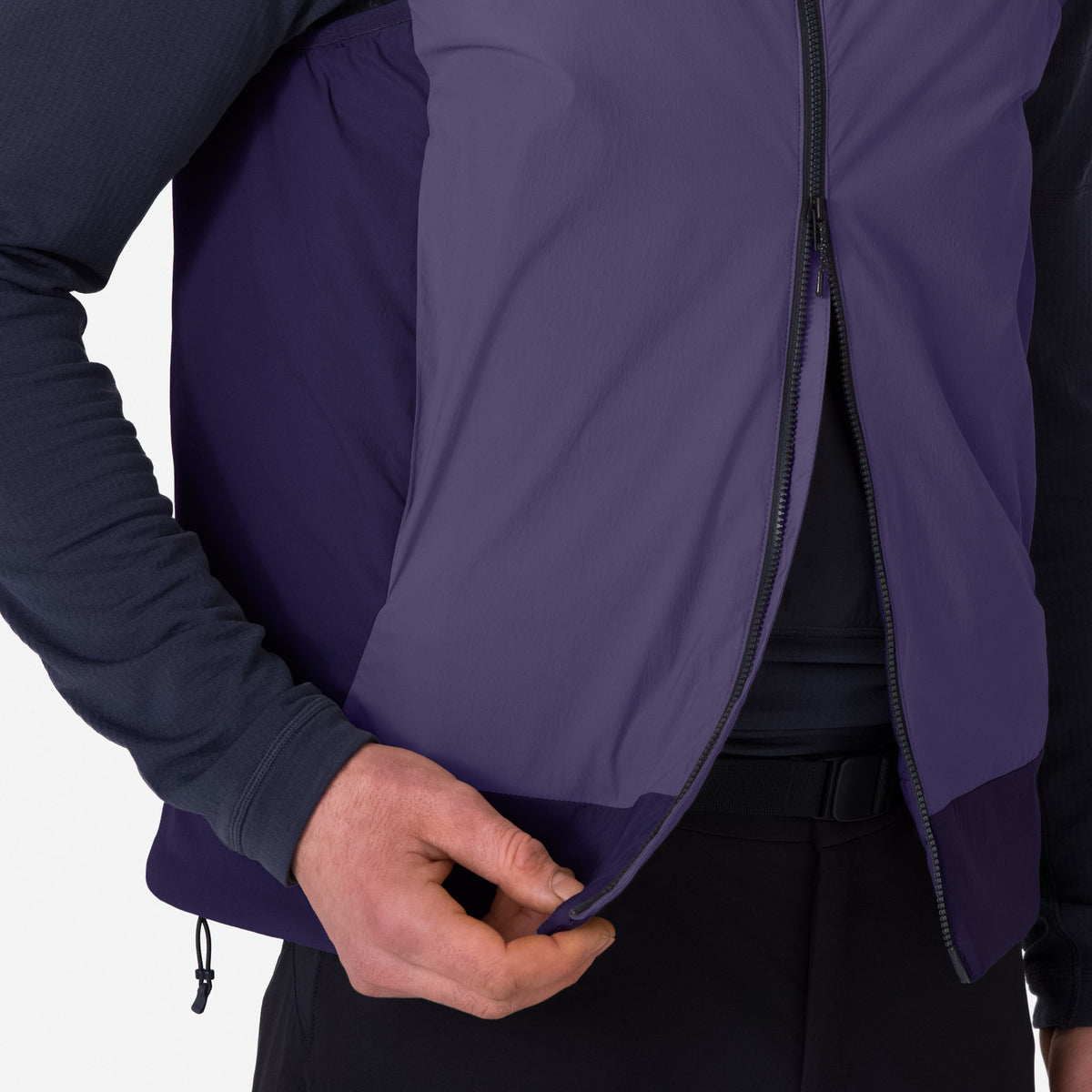 Men's Explore Insulated Gilet - Navy Purple/Grey Purple