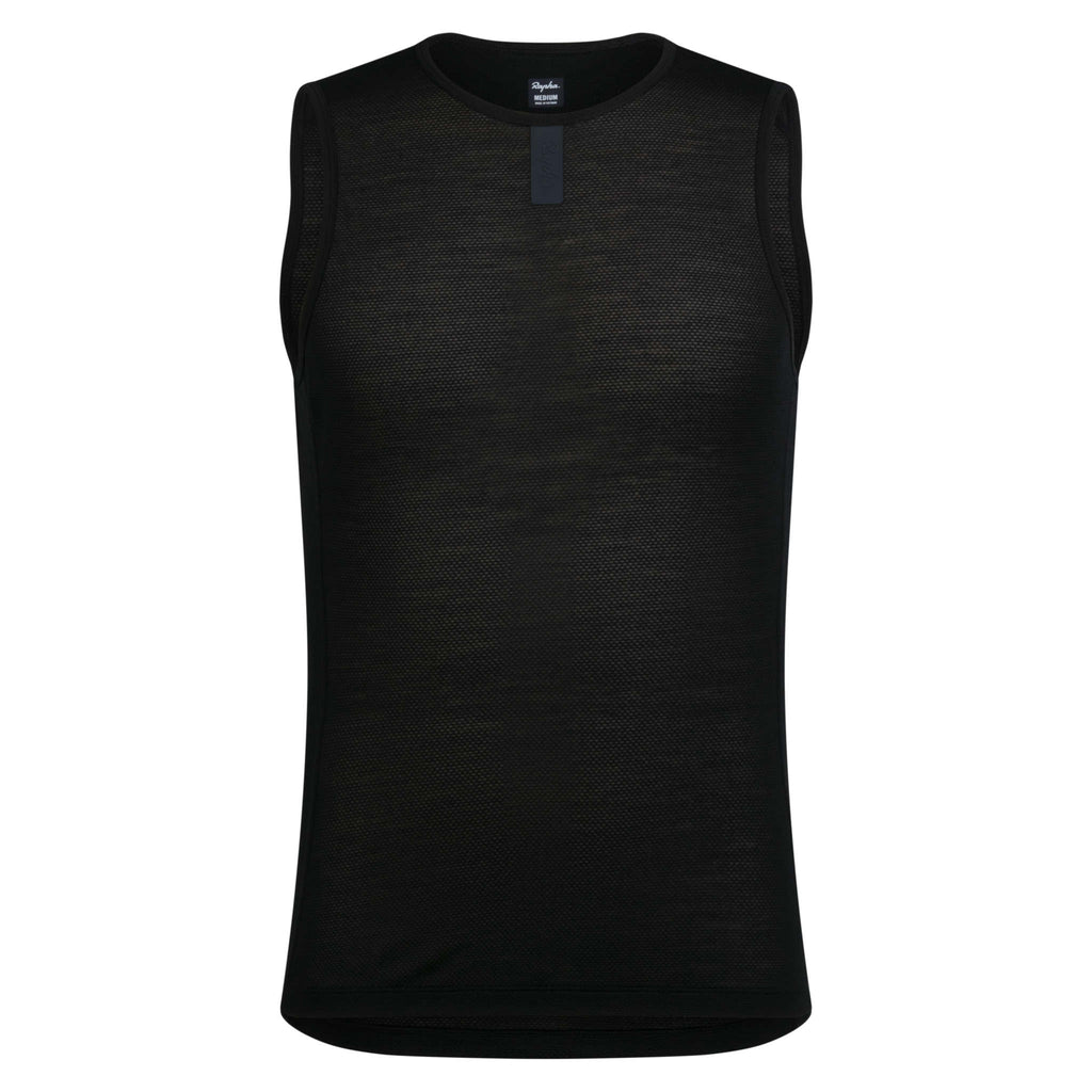 Men's Merino Lightweight Base Layer - Sleeveless - Black/Black