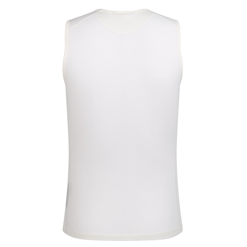 Men's Merino Lightweight Base Layer - Sleeveless - Cream/White