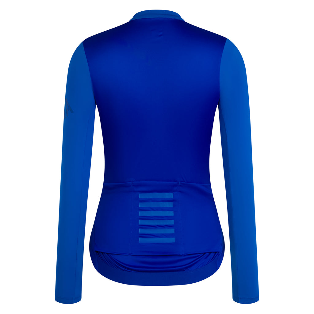 Women's Pro Team Long Sleeve Lightweight Jersey - Light Blue/Blue