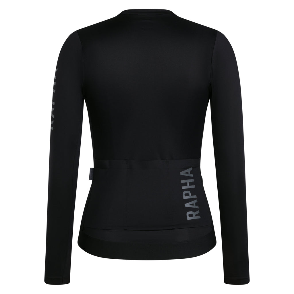 Women's Pro Team LS Lightweight Jersey III - Black/Dark Grey