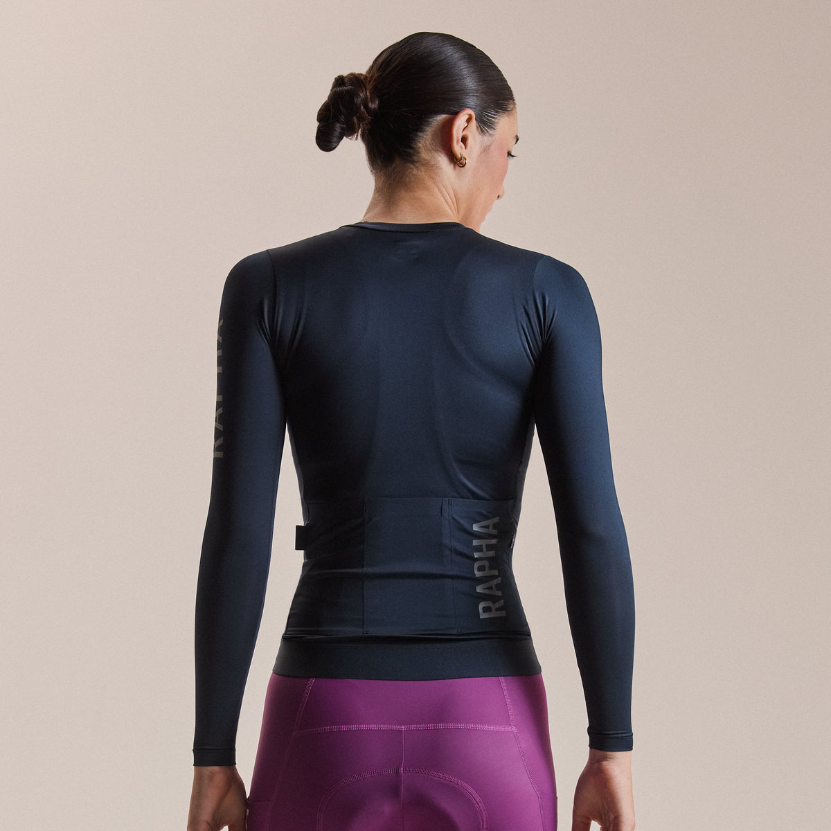 Women's Pro Team LS Lightweight Jersey III - Carbon/Dark Grey