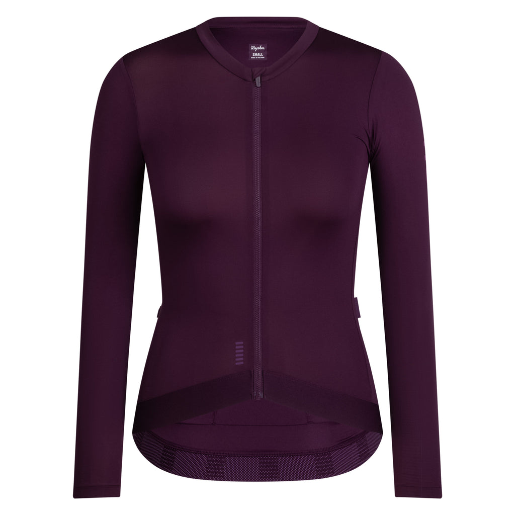 Women's Pro Team LS Lightweight Jersey III - Plum/Deep Magenta