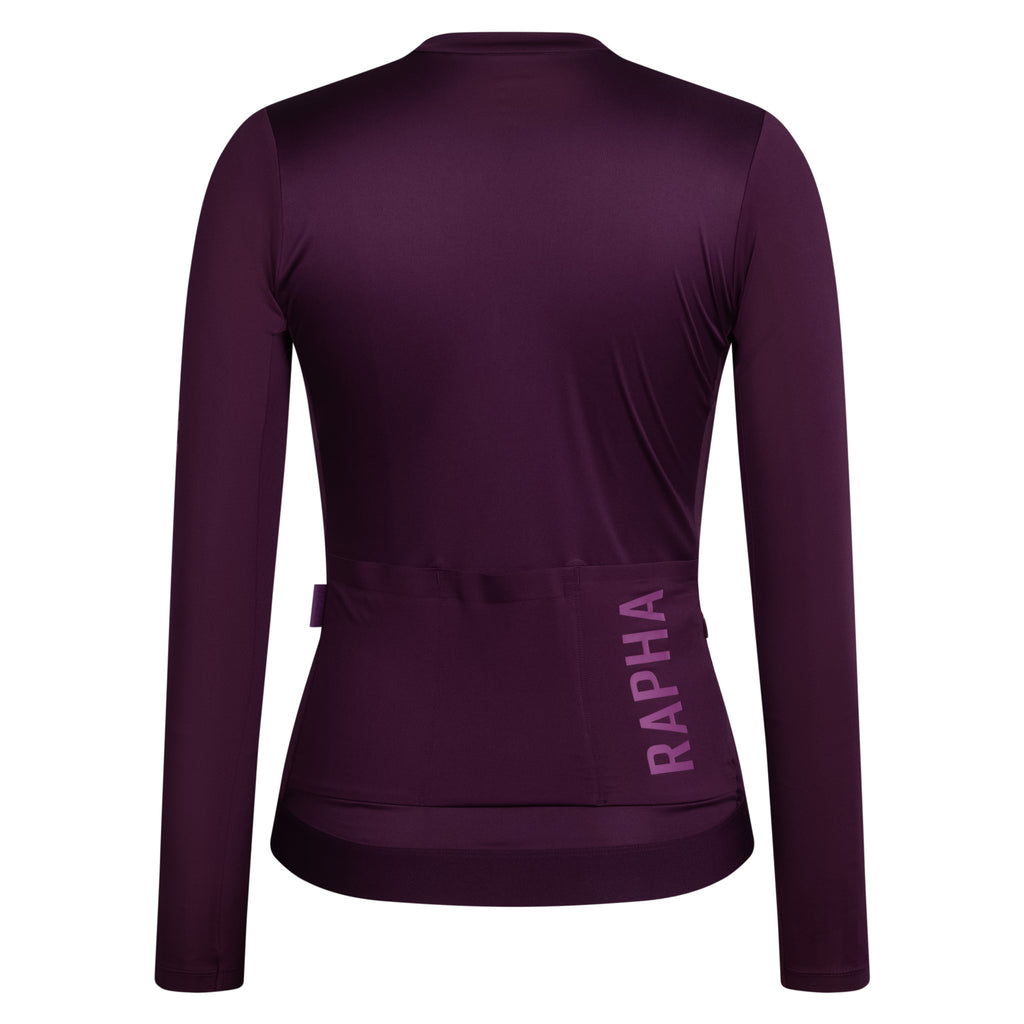 Women's Pro Team LS Lightweight Jersey III - Plum/Deep Magenta