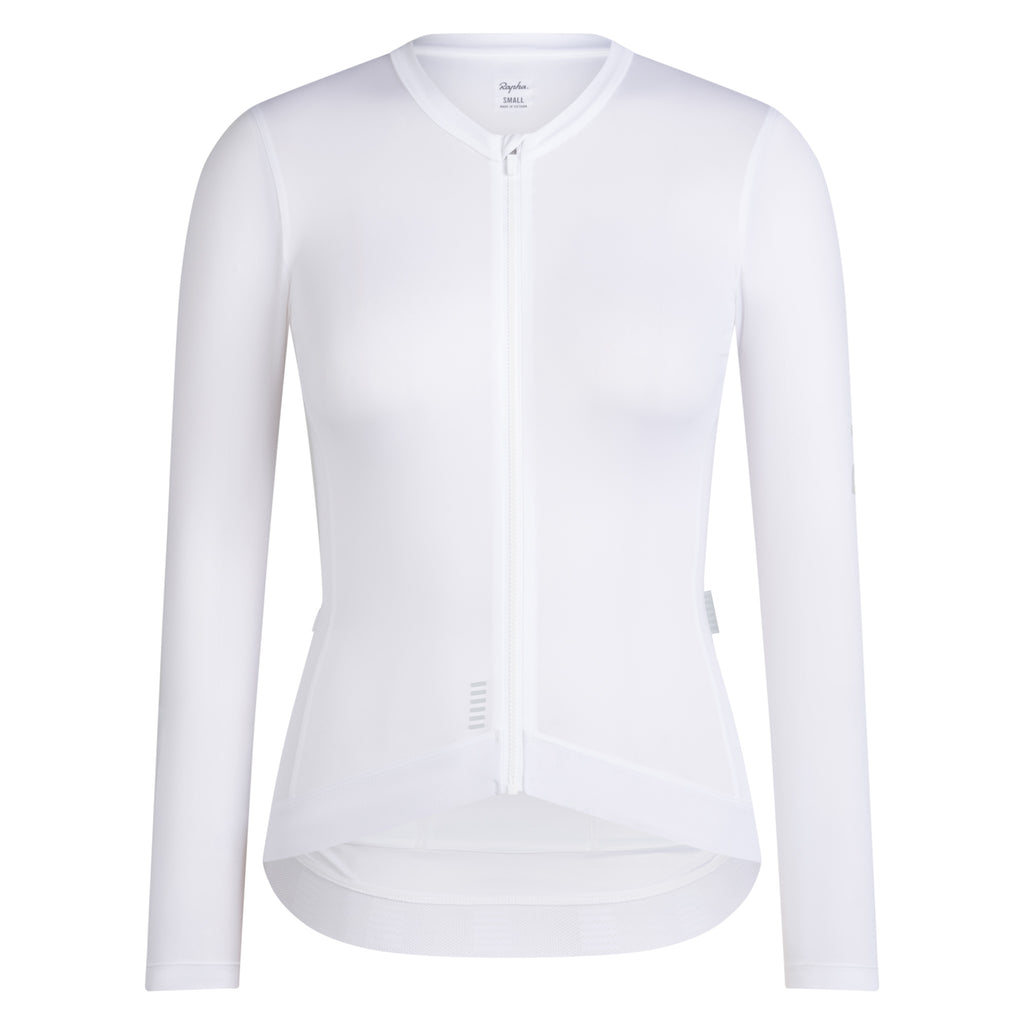 Women's Pro Team LS Lightweight Jersey III - White/Silver
