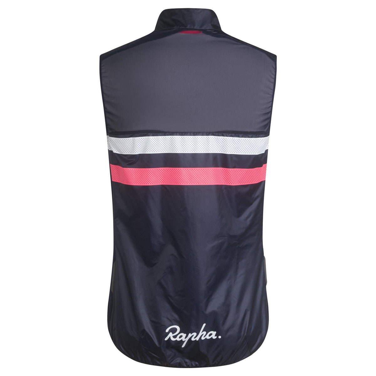 Men's Brevet Gilet - Dark Navy/Hi-Vis Pink/White