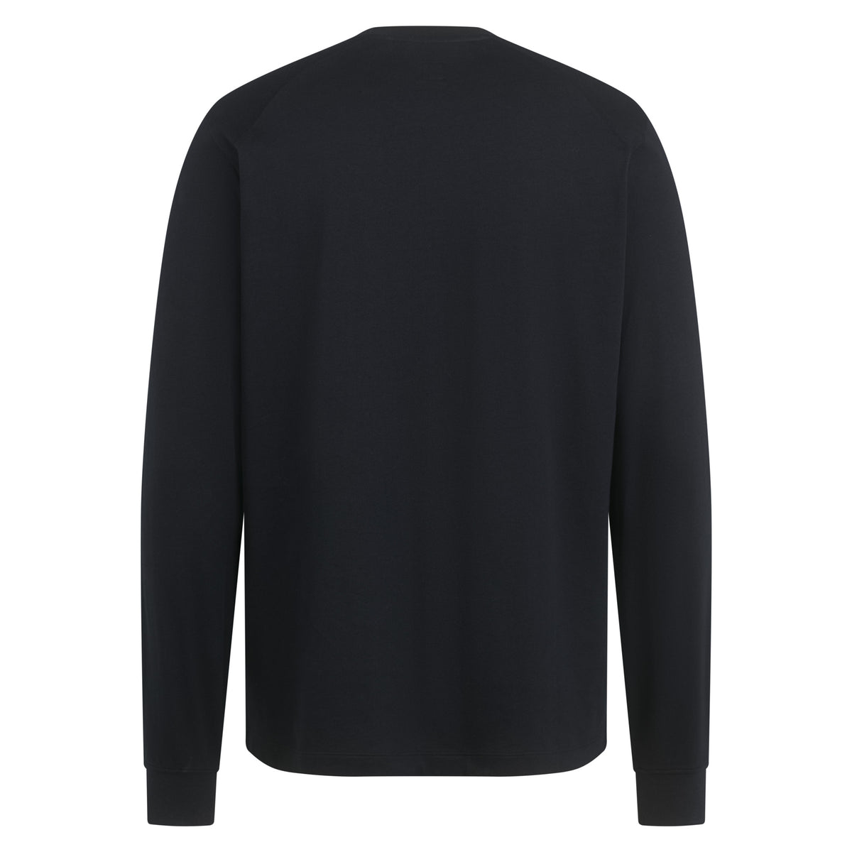 Men's Long Sleeve Cotton T-Shirt - Black/White
