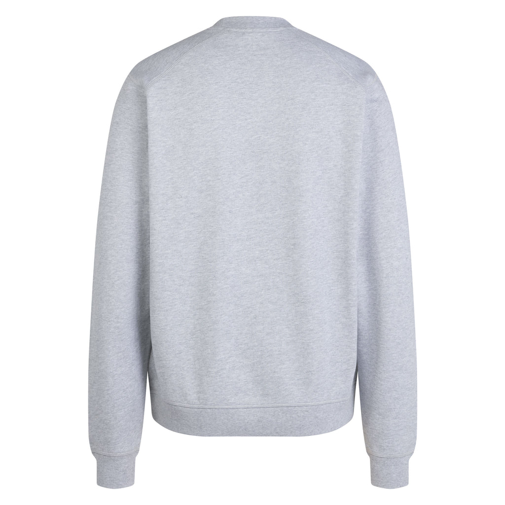Men's Cotton Sweatshirt - Light Grey Marl / Grey