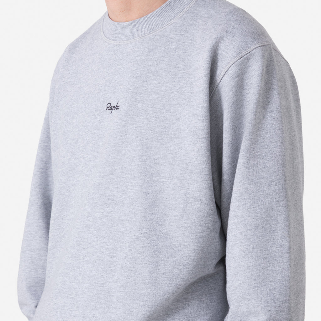 Men's Cotton Sweatshirt - Light Grey Marl / Grey