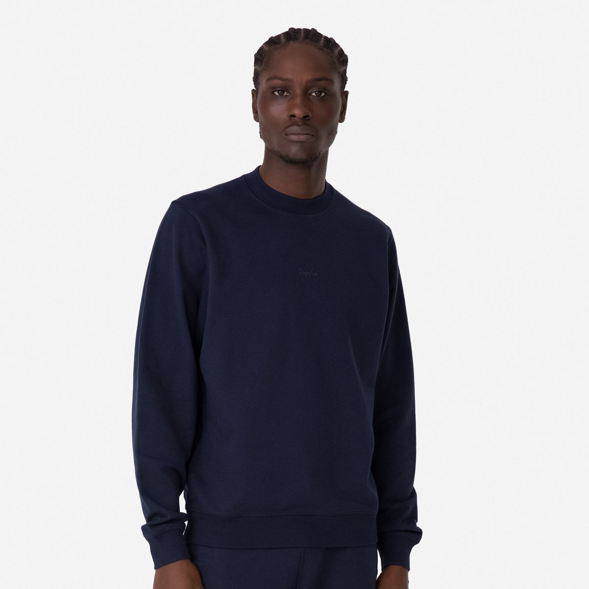 Men's Cotton Sweatshirt - Dark Navy/Navy