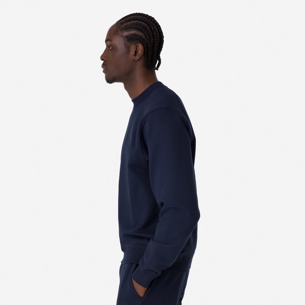 Men's Cotton Sweatshirt - Dark Navy/Navy