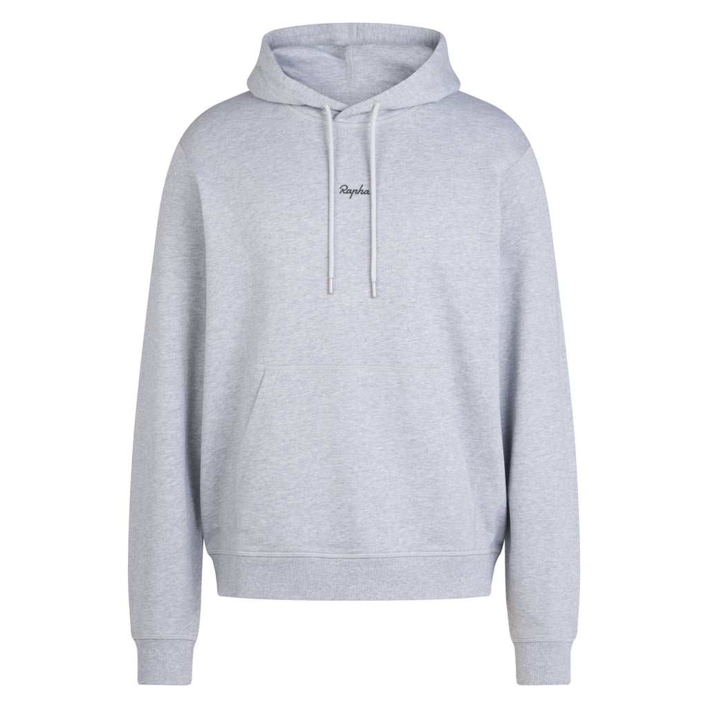 Men's Cotton Hoodie - Light Grey/Black