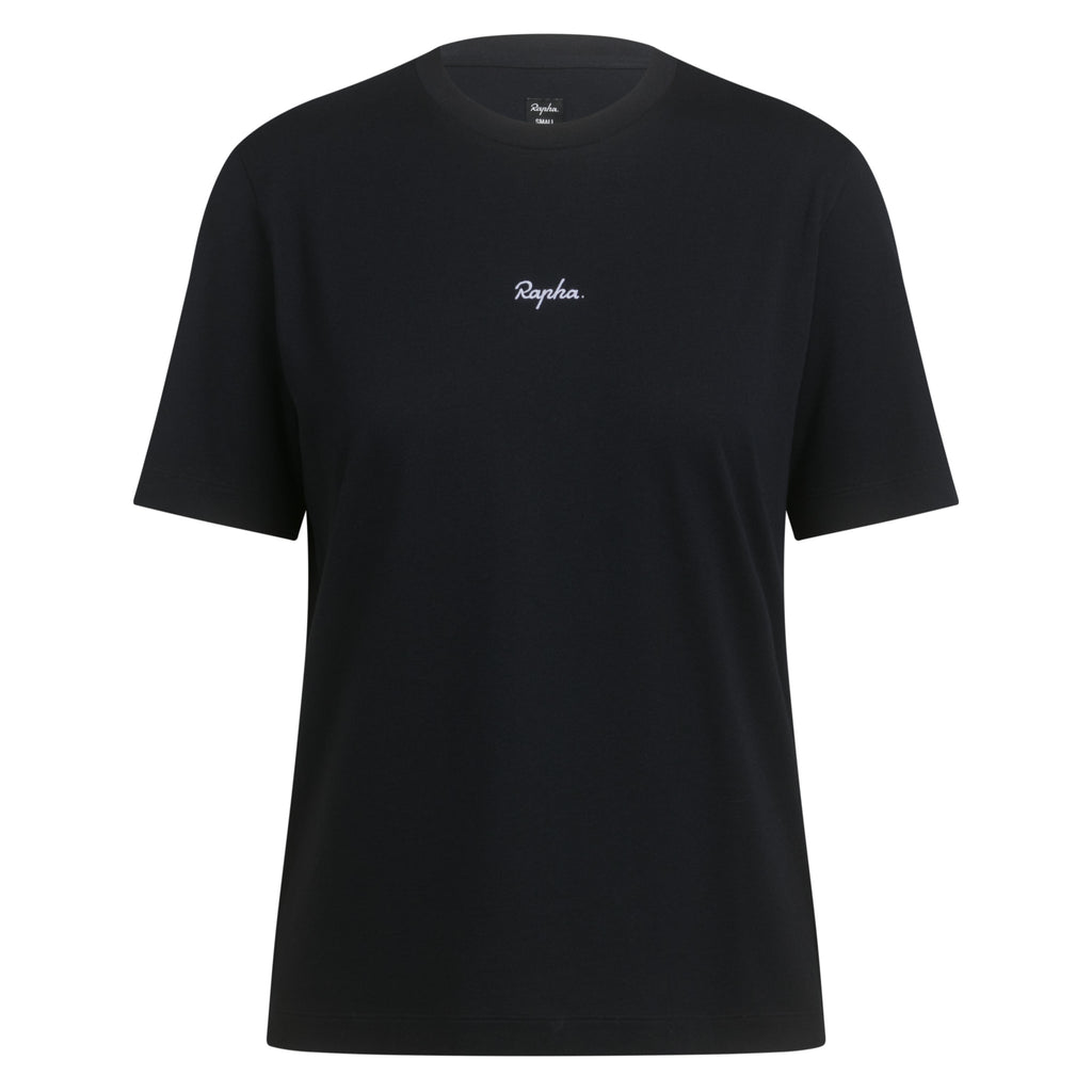 Women's Cotton T-Shirt - Black/White