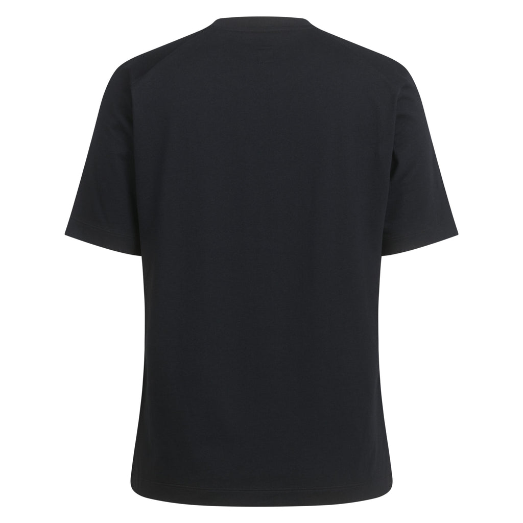 Women's Cotton T-Shirt - Black/White