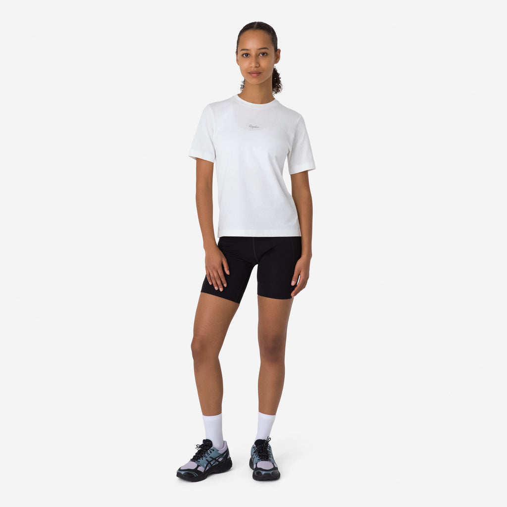 Women's Cotton T-Shirt - White/Light Grey