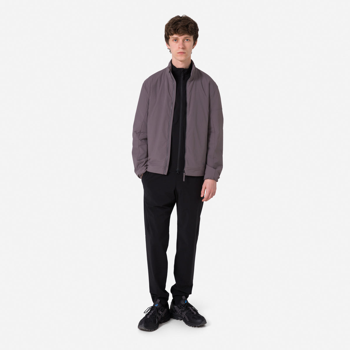 Men's Insulated Jacket - Mushroom / Grey