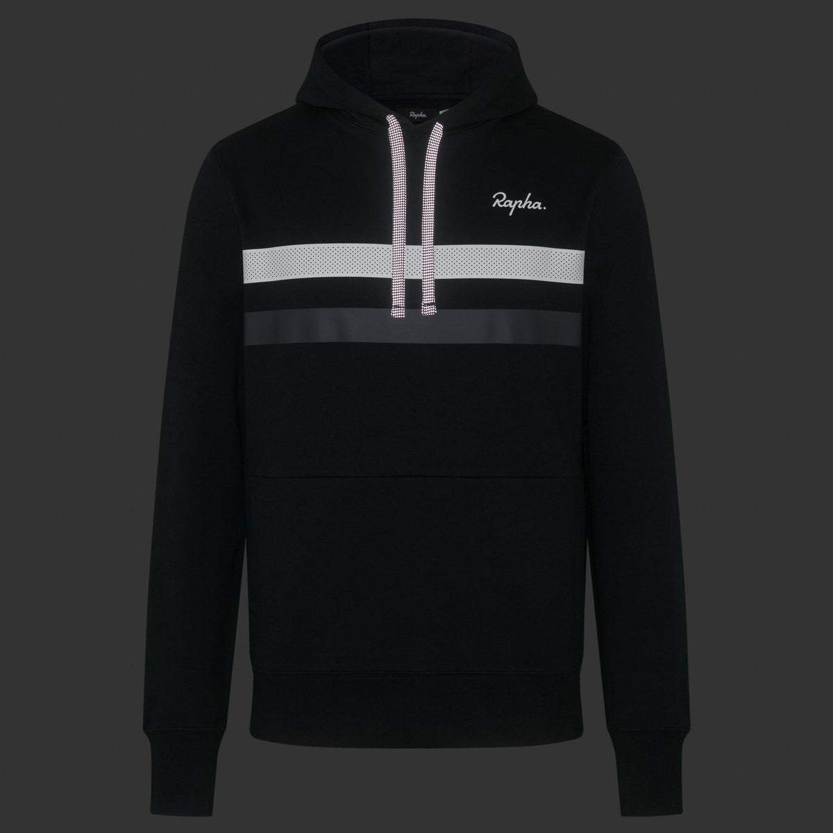 Men's Brevet Hoodie - Black/White/Carbon Grey