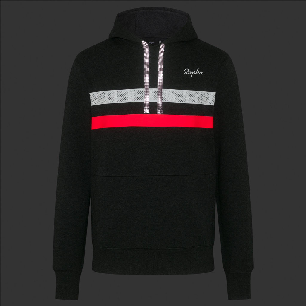Men's Brevet Hoodie - Grey/White/High-Vis Pink