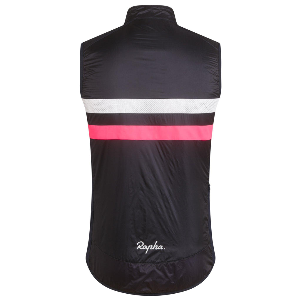 Men's Brevet Insulated Gilet - Dark Navy/High-Vis Pink/White
