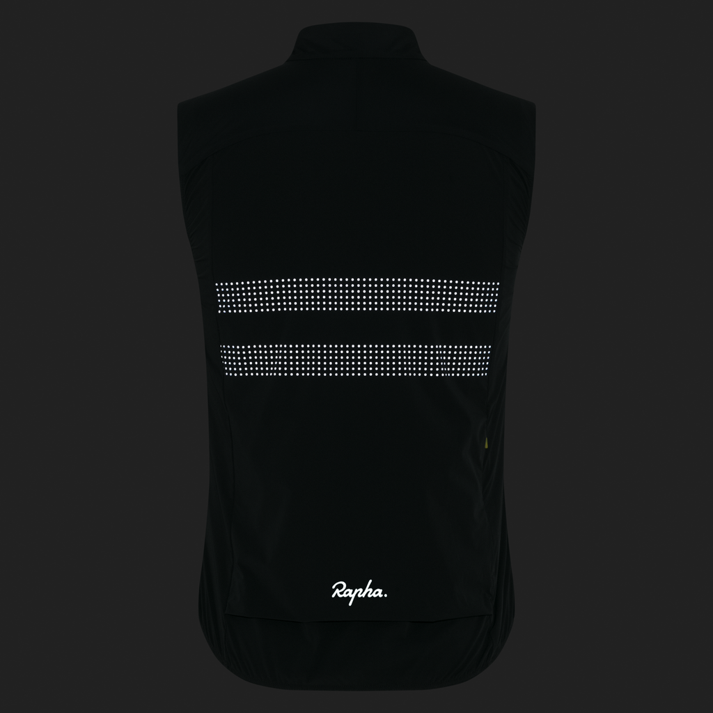 Men's Brevet Lightweight Insulated Gilet - Dark Forest/Silver Reflective