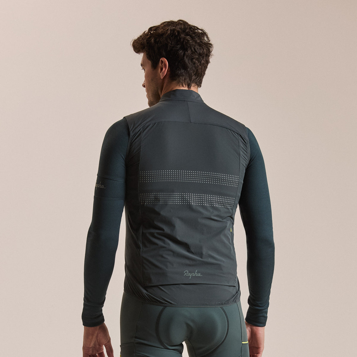 Men's Brevet Lightweight Insulated Gilet - Dark Forest/Silver Reflective