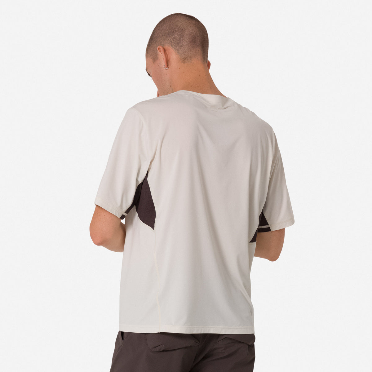 Men's Tech T-Shirt - Off-White/Black
