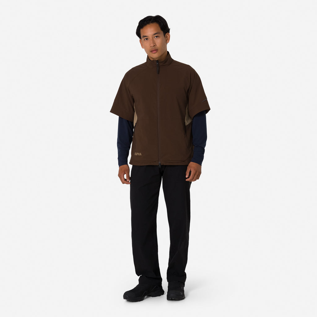 Men's Insulated Short Sleeve Jersey - Brown/Brown Tint