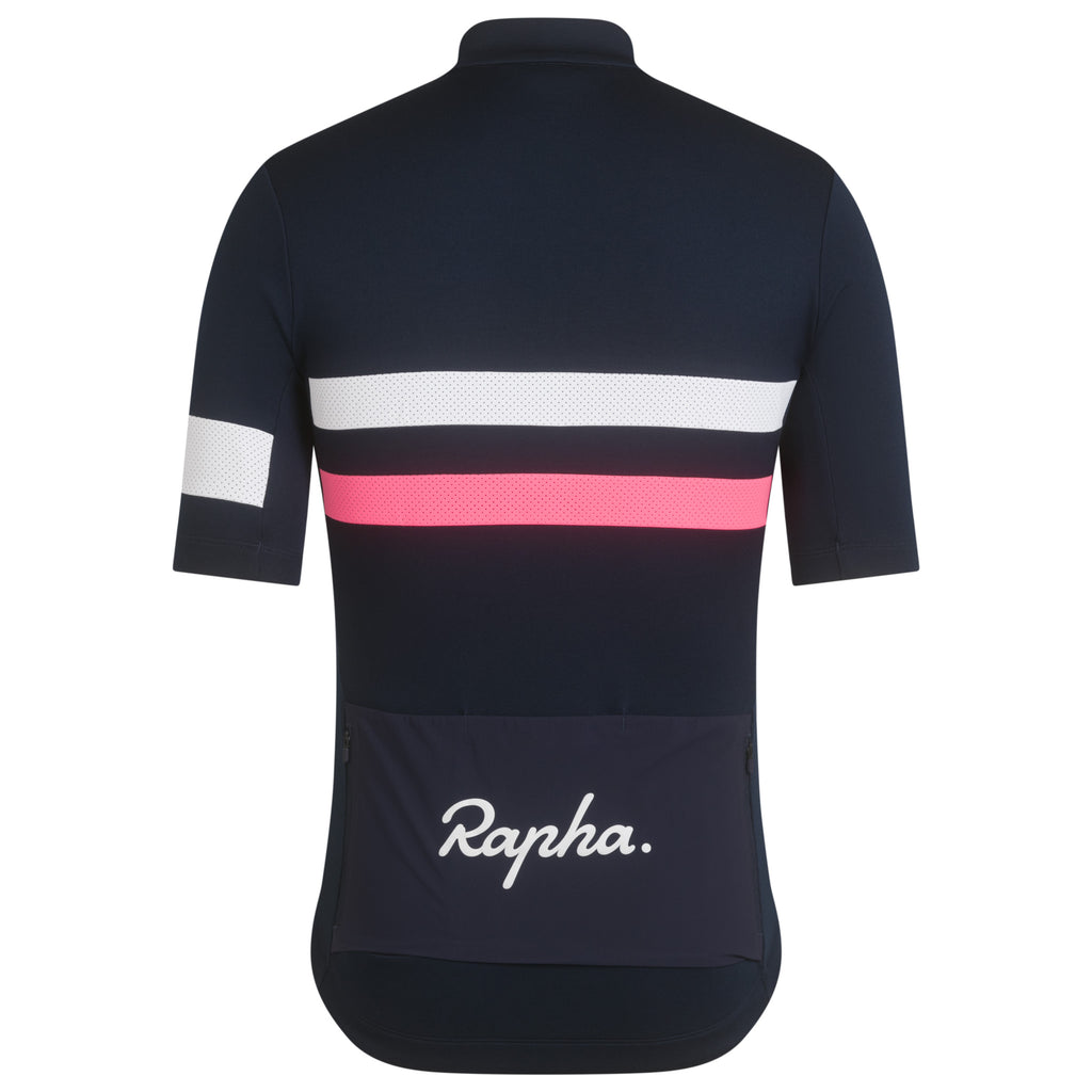Men's Brevet Jersey - Dark Navy/High-Vis Pink/White