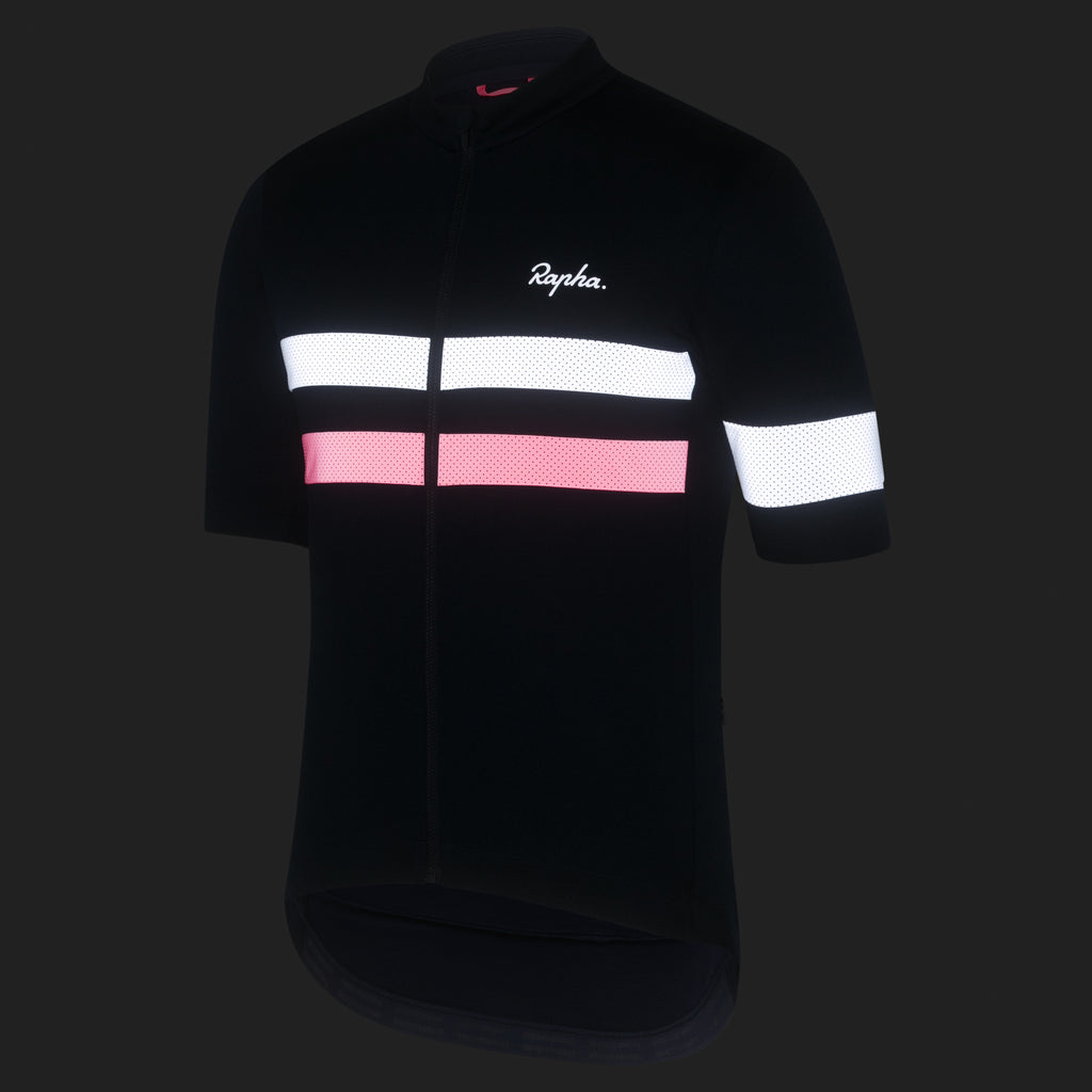 Men's Brevet Jersey - Dark Navy/High-Vis Pink/White