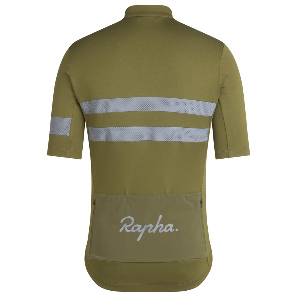 Men's Brevet Jersey - Dark Khaki/Silver